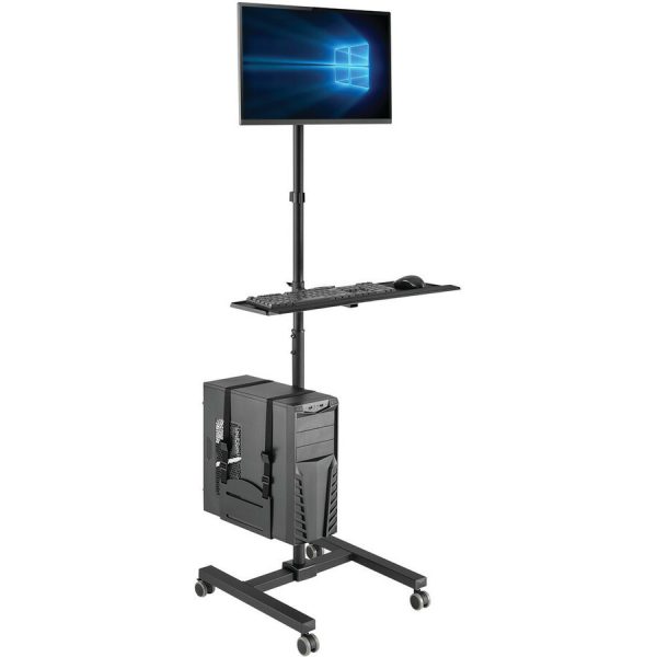 Eaton Tripp Lite Series Mobile Workstation with Monitor Mount - For 17" to 32" Displays, Height Adjustable - Image 2