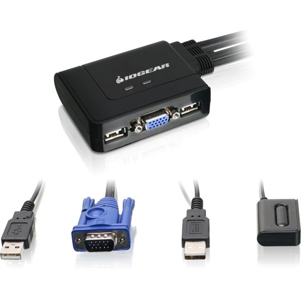 IOGEAR 2-Port VGA and DisplayPort KVM Switch Kit - Image 2
