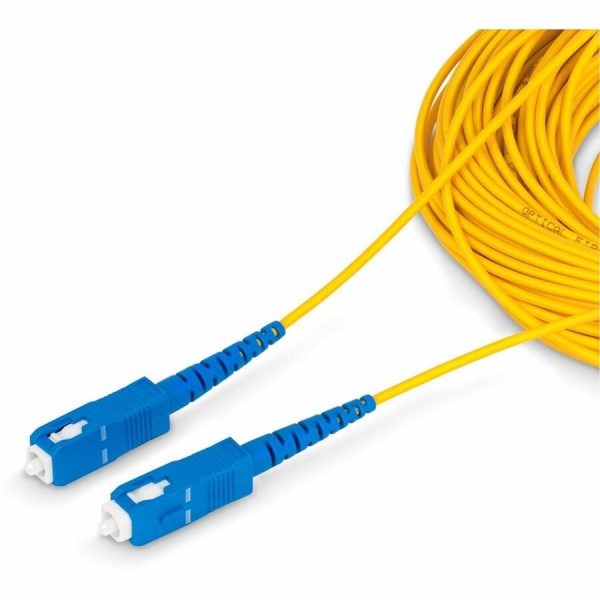 StarTech.com 30m (98.4ft) SC to SC (UPC) OS2 Single Mode Simplex Fiber Optic Cable, 9/125µm, 40G/100G, LSZH Fiber Patch Cord - Image 2