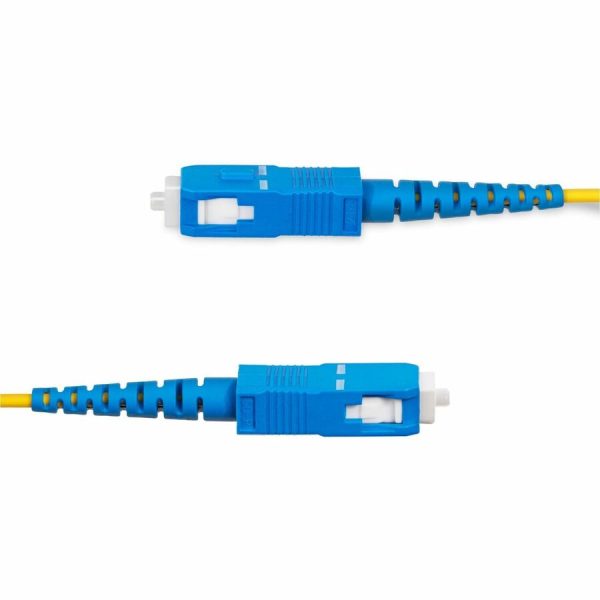 StarTech.com 30m (98.4ft) SC to SC (UPC) OS2 Single Mode Simplex Fiber Optic Cable, 9/125µm, 40G/100G, LSZH Fiber Patch Cord - Image 4
