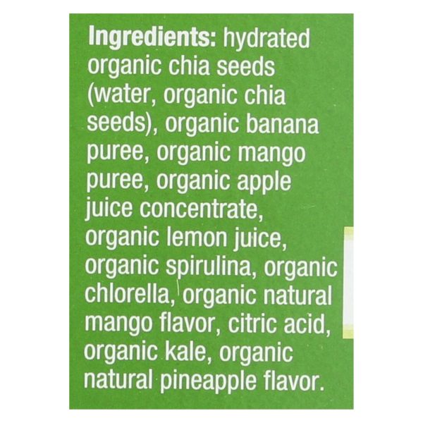 Mamma Chia Squeeze Vitality Snack - Green Magic - Case of 6 - 3.5 oz.