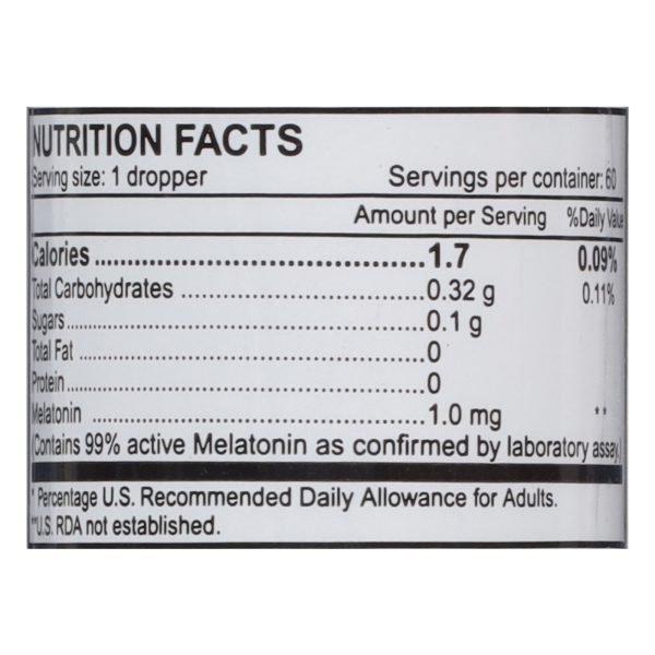 Sublingual Products Melatonin Solution - 2 fl oz - Image 2
