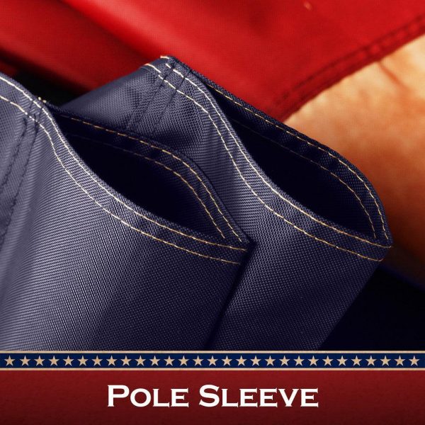 G128 5 Pack: Texas Tea-Stained Flag | 2x3 Ft | ToughWeave Pro Series Pole Sleeve Embroidered 420D Polyester | Embroidered Design, Indoor/Outdoor, High Quality, NO Flagpole Included - Image 2