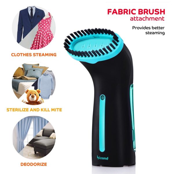 Steamer for Clothes Travel Handheld Portable Steamer for Garment and Fabric   No Spitting Safe and Little Handy   Compact Mini Clothing Steamer and Curtain with Accessories Black - Image 6