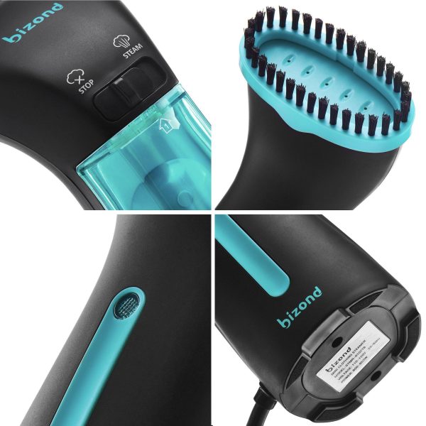Steamer for Clothes Travel Handheld Portable Steamer for Garment and Fabric   No Spitting Safe and Little Handy   Compact Mini Clothing Steamer and Curtain with Accessories Black - Image 8