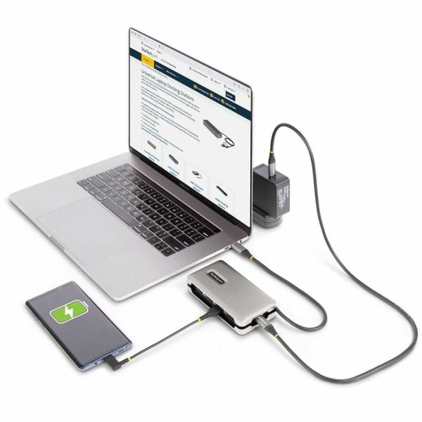 StarTech.com USB-C Multiport Adapter, 4K 60Hz HDMI (HDR), USB 3.2 Gen 2 10Gbps Hub (2xUSB-C/1xUSB-A), 100W PD Pass-Through, GbE, Mini Dock - Image 9