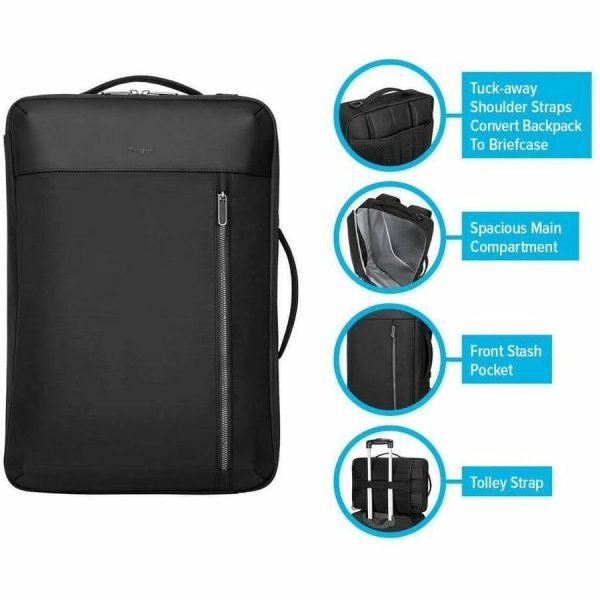 Targus Urban TBB595GL Carrying Case (Backpack) for 15.6" Notebook - Black - Image 4