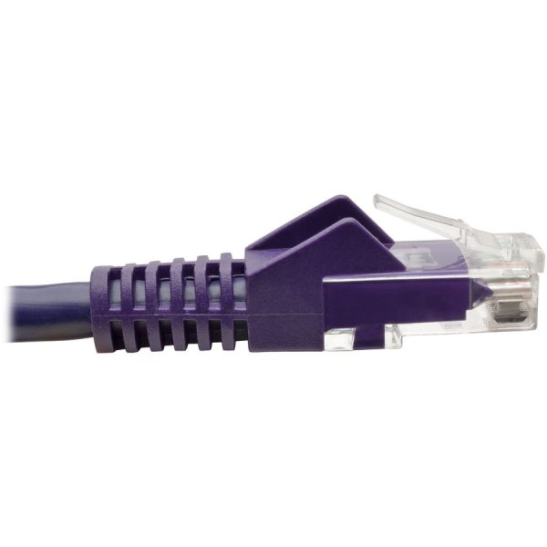 Eaton Tripp Lite Series Cat6 Gigabit Snagless Molded (UTP) Ethernet Cable (RJ45 M/M), PoE, Purple, 20 ft. (6.09 m) - Image 3