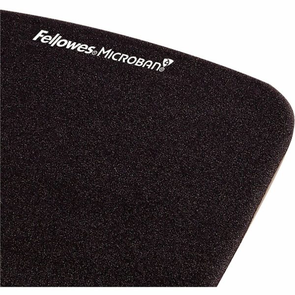 Fellowes® PlushTouch™ Foam Mouse Pad Wrist Support with MICROBAN® - Black (9252001) - Image 7