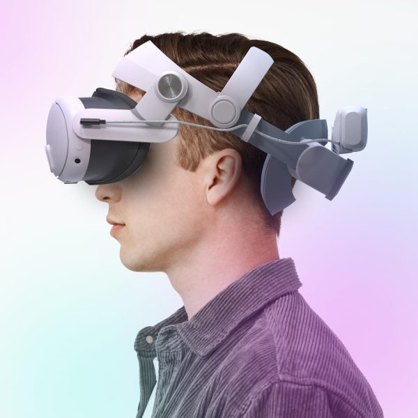 Head Strap with Two Batteries 5000 mAh and Headphones Compatible with Oculus Quest 3 3S - Image 7