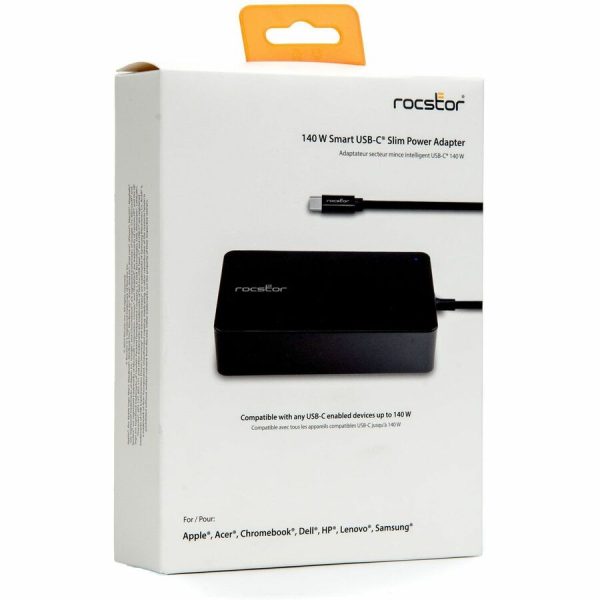 Rocstor 140W Smart USB-C Laptop AC Power Adapter Charger - Image 6