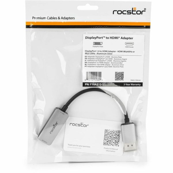 Rocstor Premium DisplayPort 1.4 to HDMI 8K@60Hz Adapter - Image 5
