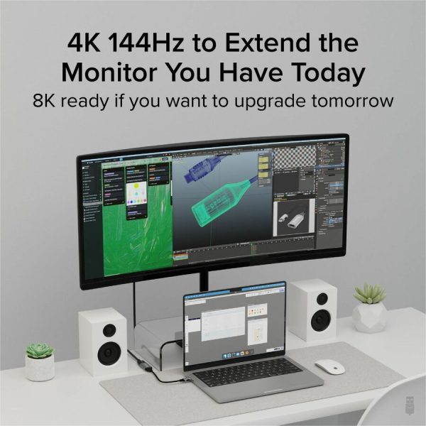 Plugable USB C to HDMI Adapter, 8K 60Hz or 4K 144Hz, USB4 / Thunderbolt to HDMI Adapter - Image 3