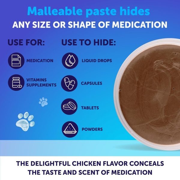 Pill wrap for Dogs   Wrap a Pill for Dogs   Make a Pocket to Hide Medication   Chicken Masker Treats   Easy to Swallow Masking Pouch   Soft Paste to Hide Capsules Tablets Drops   4.2 oz   USA Made - Image 2