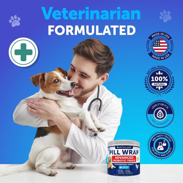 Pill wrap for Dogs   Wrap a Pill for Dogs   Make a Pocket to Hide Medication   Chicken Masker Treats   Easy to Swallow Masking Pouch   Soft Paste to Hide Capsules Tablets Drops   4.2 oz   USA Made - Image 7