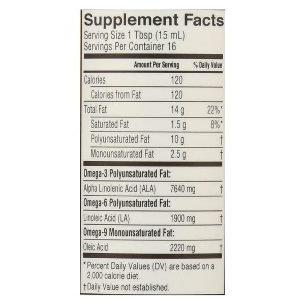 Barlean's (select Fufillment) - Flax Oil Og2 Fresh - EA of 1-8 FZ - Image 2