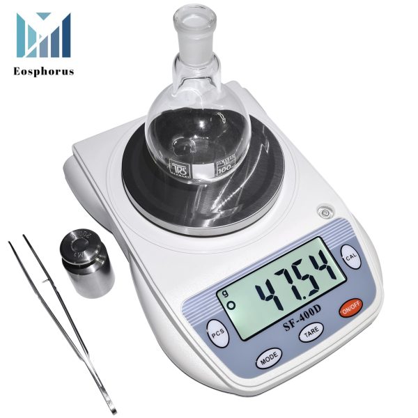 Eosphorus Science Digital Scale Lab Balance Gram Scale 0.01g Accuracy Electronic Scale Laboratory Digital Scale Chemistry Jewelry – Carats, Ounces and Grams Scale (SF 400D R W) - Image 2