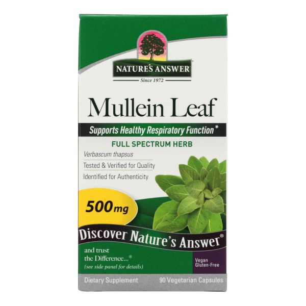 Nature's Answer Mullein Leaf Dietary Supplement  - 1 Each - 90 SGEL - Image 2