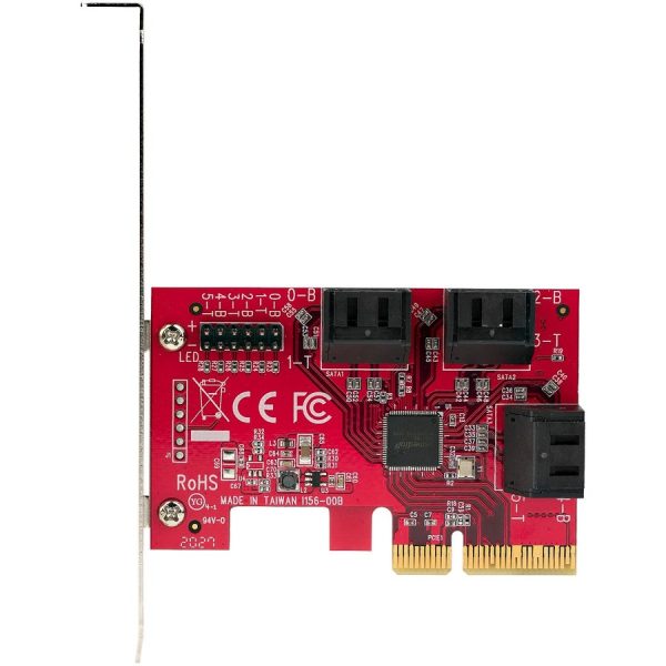 StarTech.com SATA PCIe Card, 6 Port PCIe SATA Expansion Card, 6Gbps SATA Adapter, Stacked SATA Connectors, PCI Express to SATA Converter - Image 7