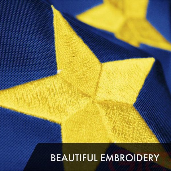 Alaska AK State Flag 3x5 Ft 3-Pack Embroidered Polyester By G128 - Image 3