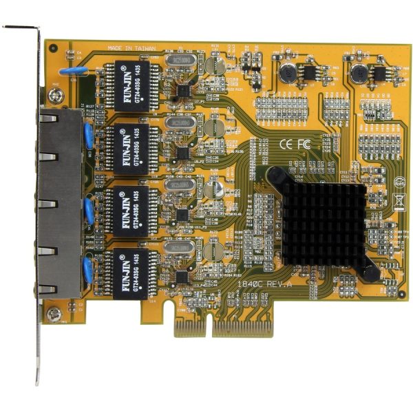 StarTech.com 4-Port PCI Express Gigabit Network Adapter Card - Quad-Port PCIe Gigabit NIC - Image 2