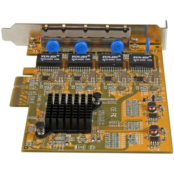 StarTech.com 4-Port PCI Express Gigabit Network Adapter Card - Quad-Port PCIe Gigabit NIC - Image 4