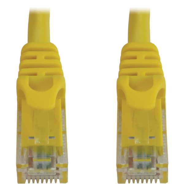Eaton Tripp Lite Series Cat6a 10G Snagless Molded UTP Ethernet Cable (RJ45 M/M), PoE, Yellow, 10 ft. (3.1 m) - Image 2