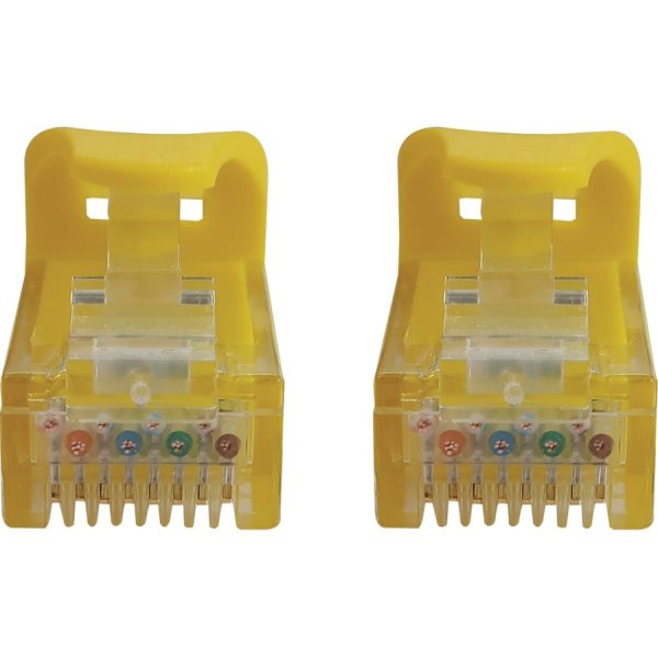 Eaton Tripp Lite Series Cat6a 10G Snagless Molded UTP Ethernet Cable (RJ45 M/M), PoE, Yellow, 10 ft. (3.1 m) - Image 3