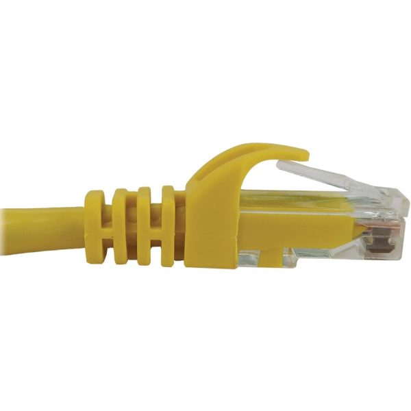 Eaton Tripp Lite Series Cat6a 10G Snagless Molded UTP Ethernet Cable (RJ45 M/M), PoE, Yellow, 10 ft. (3.1 m) - Image 4
