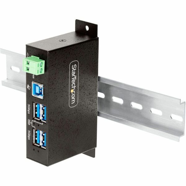 StarTech.com 4-Port Managed USB Hub, Heavy Duty Metal Industrial Housing, ESD & Surge Protection, Wall/Desk/Din-Rail Mountable, USB 5Gbps - Image 5