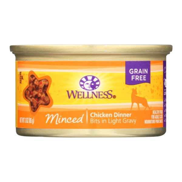 Wellness Pet Products Cat Food - Chicken Dinner - Case of 24 - 3 oz. - Image 2