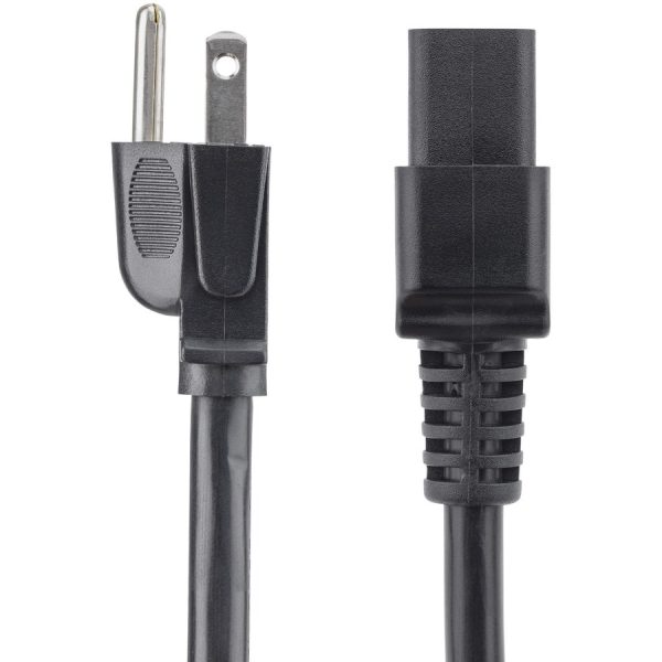 StarTech.com 3ft (1m) Heavy Duty Power Cord, NEMA 5-15P to C19, 15A 125V, 14AWG, Computer Power Cord, Heavy Gauge Power Cable - Image 2