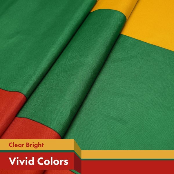 Lithuania Lithuanian Flag 3x5 Ft 2-Pack Printed 150D Polyester - Image 3