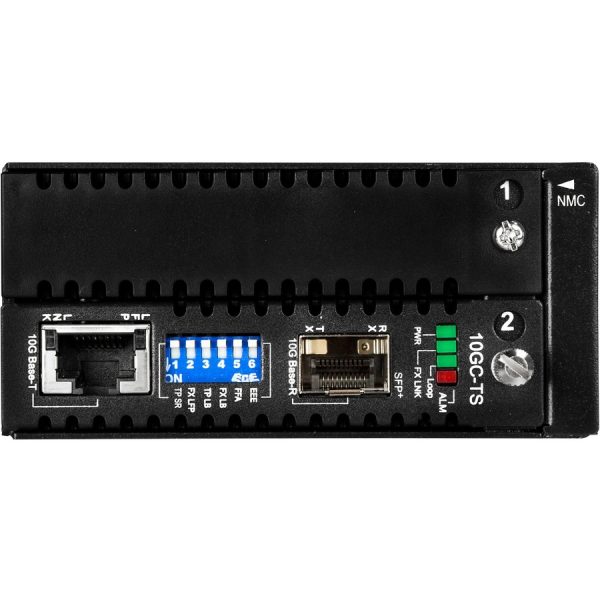 StarTech.com 10 Gigabit Ethernet Copper-to-Fiber Media Converter - Open SFP+ - Managed - 10G Ethernet Media Converter - Image 2