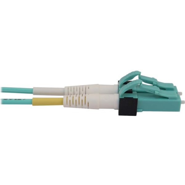 Eaton Tripp Lite Series 400G Multimode 50/125 OM4 Switchable Fiber Optic Cable (Duplex LC-PC M/M), LSZH, Aqua, 7 m (23 ft.) - Image 4