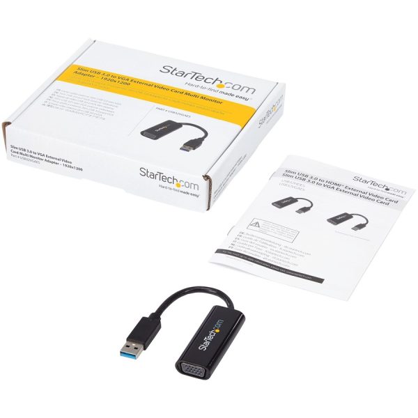 StarTech.com USB 3.0 to VGA Adapter, USB to VGA Monitor Converter for Windows, Slim (no support for macOS/ChromeOS/Linux) - TAA - Image 6