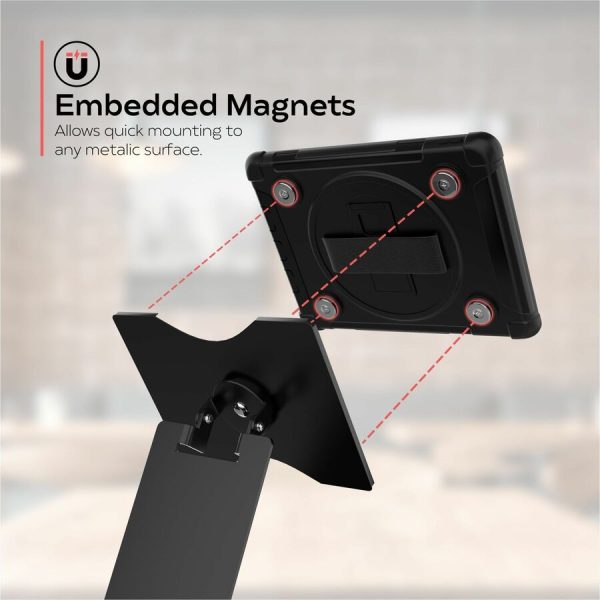 CTA Digital Magnetic Splash-Proof Case with Metal Mounting Plates and Table Stand for iPad 7th/ 8th/ 9th Gen 10.2â€�, iPad Pro 10.5â€� - Image 8