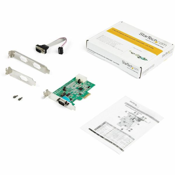 StarTech.com 2-port PCI Express RS232 Serial Adapter Card - PCIe Serial DB9 Controller Card 16950 UART - Low Profile - Windows and Linux - Image 2