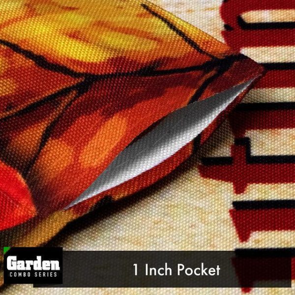 G128 Combo Pack: Garden Flag Stand Black 36x16 Inch & Garden Flag Autumn Greetings Large Maple Leaf 12x18 Inch - Image 4