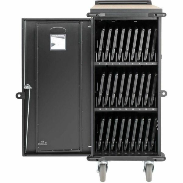 Eaton Tripp Lite Series 27-Device AC Charging Cart for Laptops and Chromebooks - 120V, NEMA 5-15P, 10 ft. (3.05 m) Cord, Black - Image 5