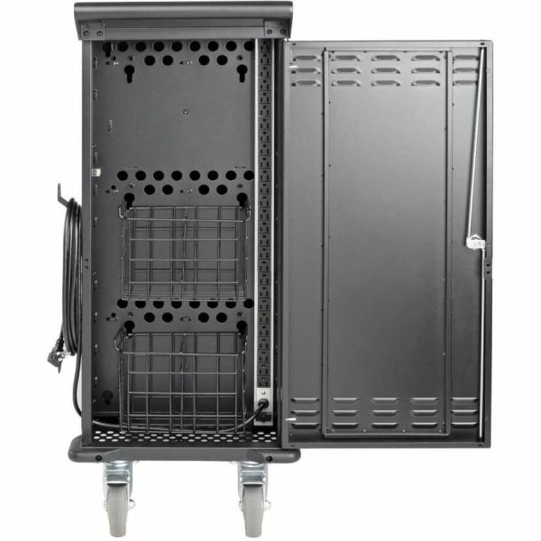 Eaton Tripp Lite Series 27-Device AC Charging Cart for Laptops and Chromebooks - 120V, NEMA 5-15P, 10 ft. (3.05 m) Cord, Black - Image 8