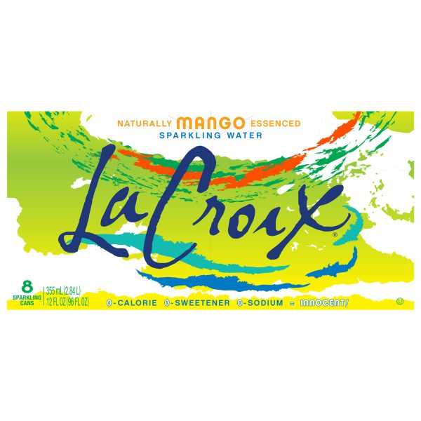 Lacroix Sparkling Water - Mango - Case of 3 - 8/12 fl oz.