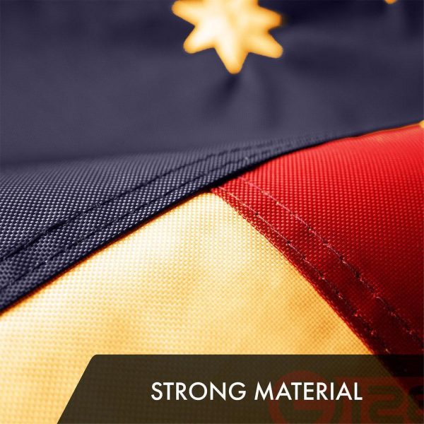 G128 10 Pack: Bennington 76 Tea-Stained Flag | 1x1.5 Ft | ToughWeave Pro Series Embroidered 420D Polyester | Historical Flag, Embroidered Design, Indoor/Outdoor, Brass Grommets, High Quality - Image 4