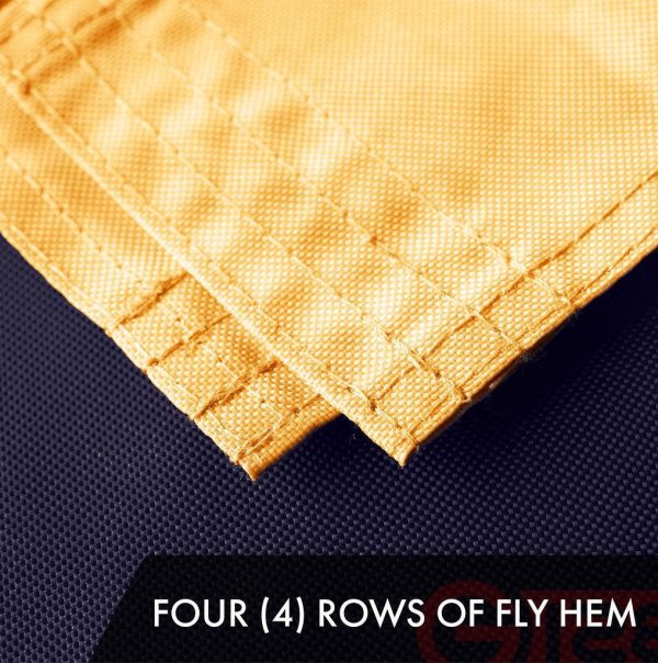 G128 10 Pack: Bennington 76 Tea-Stained Flag | 1x1.5 Ft | ToughWeave Pro Series Embroidered 420D Polyester | Historical Flag, Embroidered Design, Indoor/Outdoor, Brass Grommets, High Quality - Image 5