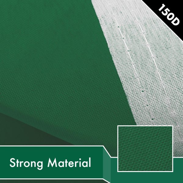 Solid Dark Green Color Flag 3x5 Ft 5-Pack Printed 150D Polyester By G128 - Image 4