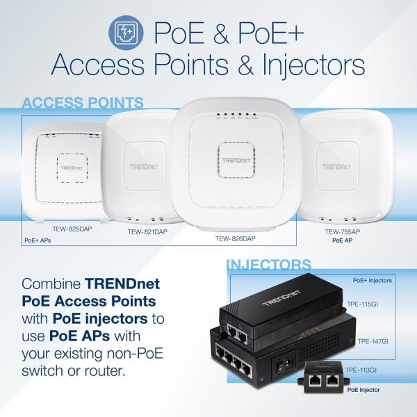 TRENDnet Gigabit Power Over Ethernet Injector, Full Duplex Gigabit Speeds, 1 x Gigabit Ethernet Port, 1 x PoE Gigabit Ethernet Port, Network Devices Up To 100M (328 ft), 15.4W, Black, TPE-113GI - Image 8