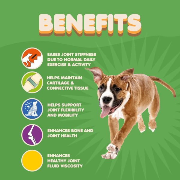 Collagen for Dogs & Cats - Collagen Supplements for Joint Health - Vitamin C Supplement for Joint Mobility - Joint Support Supplement for Dog & Cats - Bacon Flavored Tablets (60 Count) - Image 3