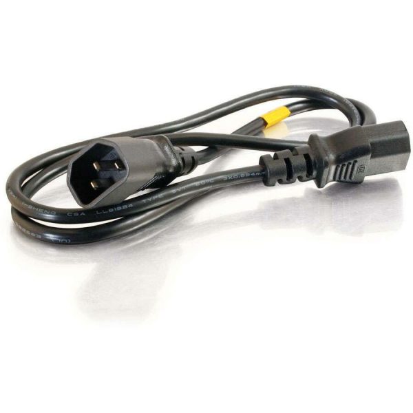 C2G 6ft 14 AWG 250 Volt Power Extension Cord (IEC320C14 to IEC320C13) - Image 2