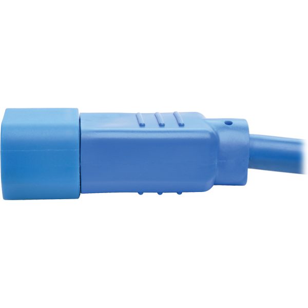 Eaton Tripp Lite Series Heavy-Duty PDU Power Cord, C13 to C14 - 15A, 250V, 14 AWG, 3 ft. (0.91 m), Blue - Image 5