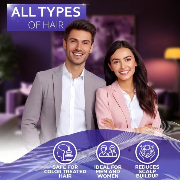 Hard Water Shampoo and Conditioner Set   Sulfate Free Hair Care Products for Women and Men   Moisturizing Treatment with Chelating Properties for a Deep Clean   Remover for Cleansing Mineral Build Up - Image 4